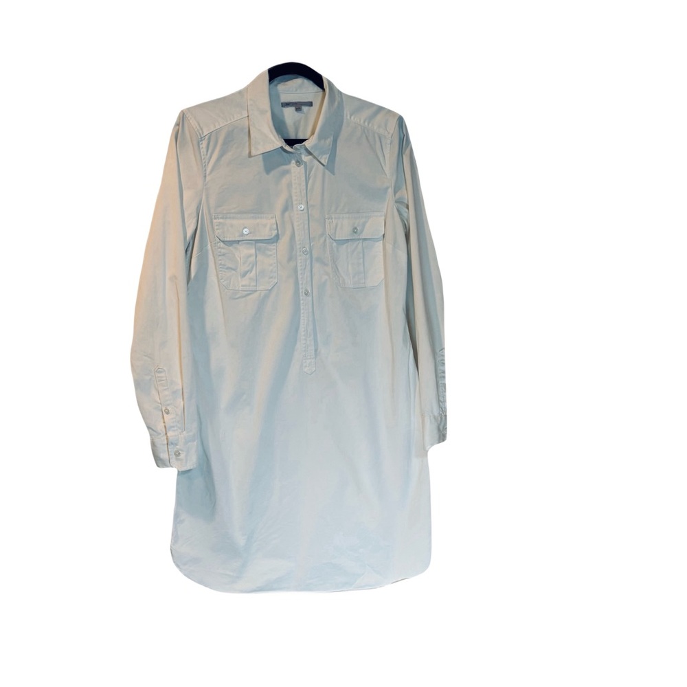 Women’s GAP Perfect Shirt Dress White Size Medium